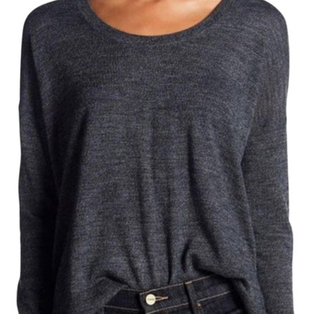 gently worn Madewell Northlight Pullover Sweater gray XL merino wool